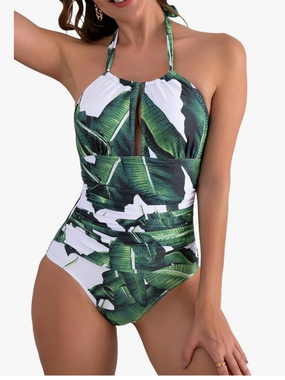 One Piece Tummy Control Convertible Swim Suit | Size L